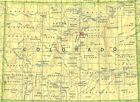 Mapa Político de Colorado