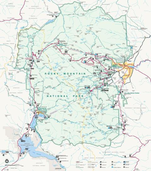 Rocky Mountain National Park Map