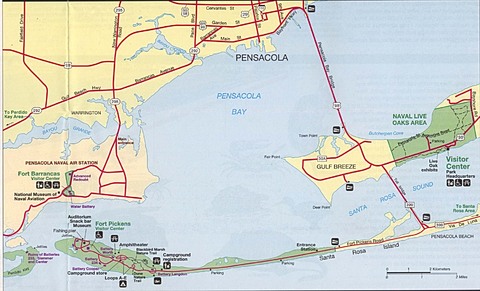 Pensacola Bay Area Map