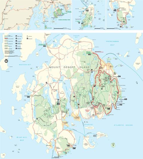 Acadia National Park Detail Maps
