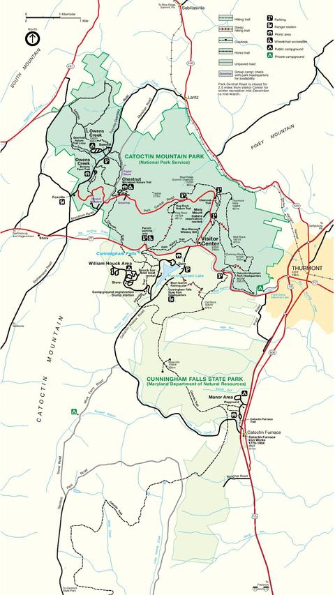 Catoctin Mountain Park Map