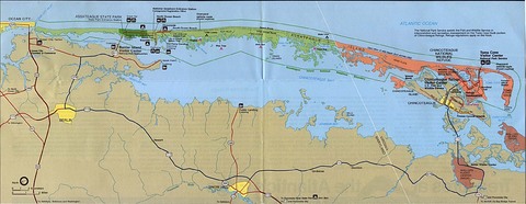 Assateague Island National Seashore Park Map