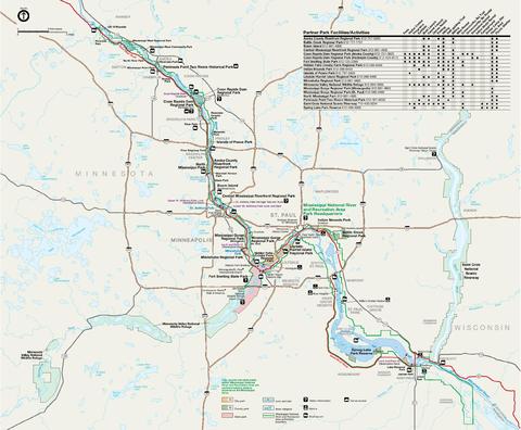 Park Map of Mississippi National River