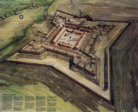 Schematic Map of Fort Stanwix National Monument
