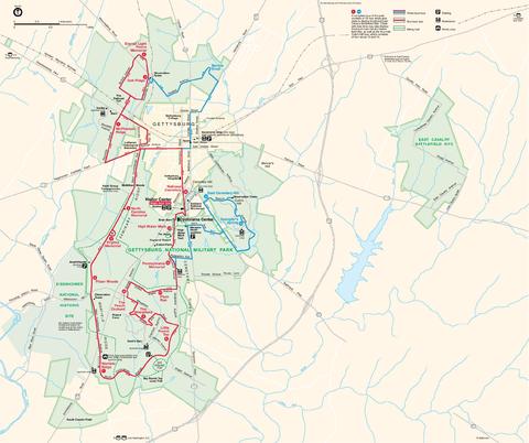 Gettysburg National Military Park Map