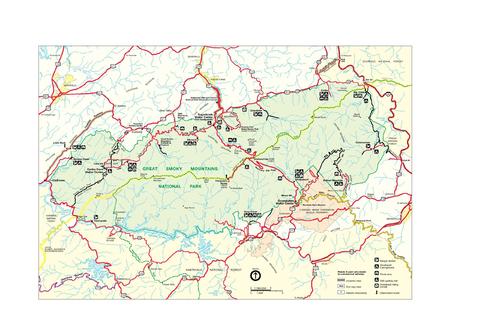 Great Smoky Mountains National Park Map