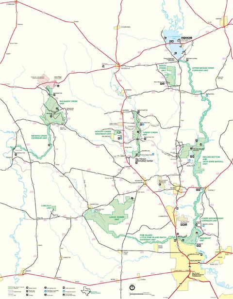 Big Thicket National Preserve Park Map