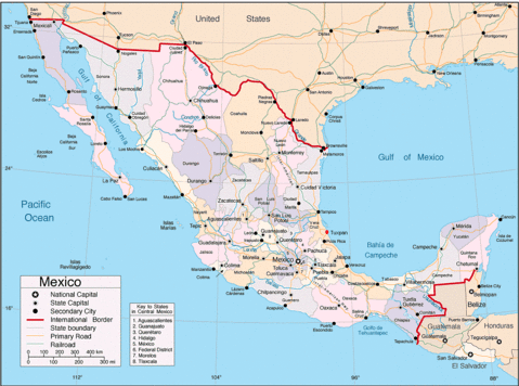 Map of Mexico