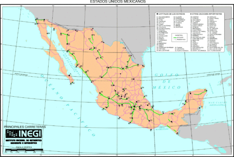 Mexico road map