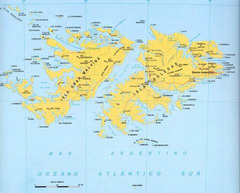 Falkland Islands map