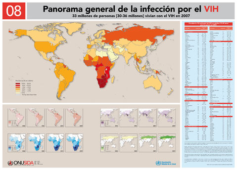 Infected by HIV/AIDS in the World 