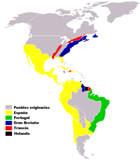 European colonies in America XVI-XVII