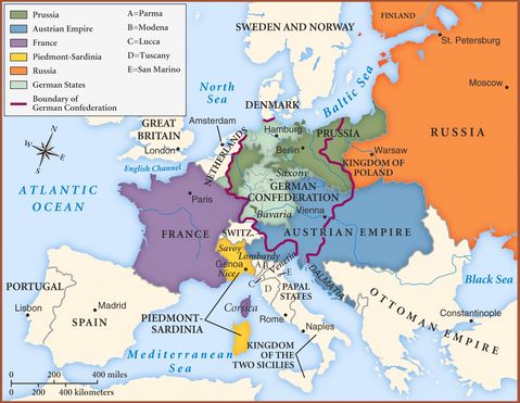 Europe after the Congress of Vienna 1815