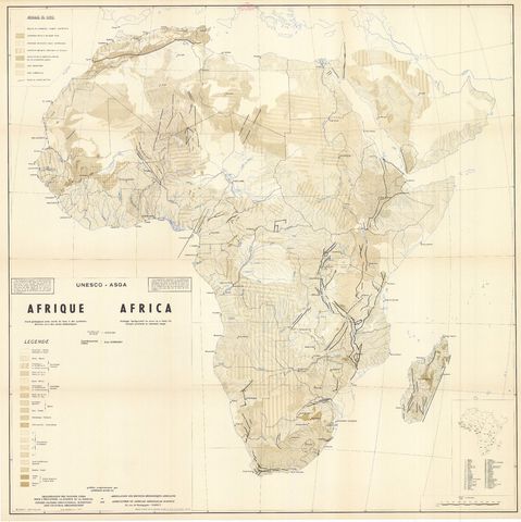 Mapa geológico de África 