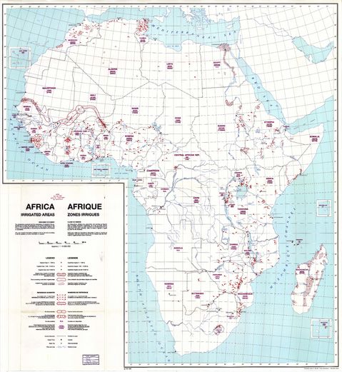 Africa irrigated areas 