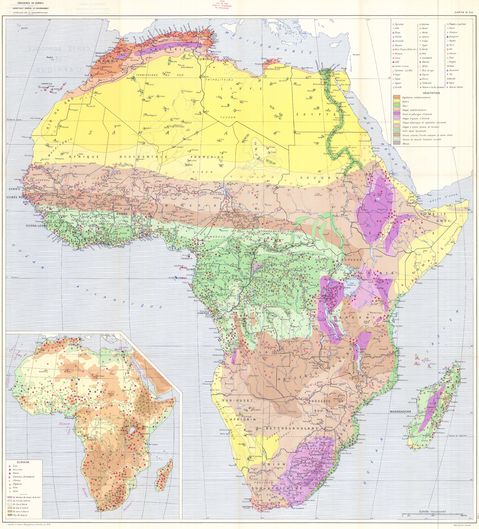 Agricultural map of Africa 