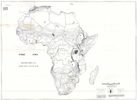 Africa mean annual rainfall in mm 