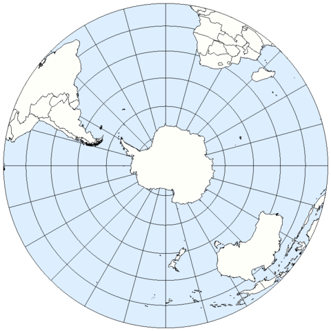 Southern Hemisphere political map 