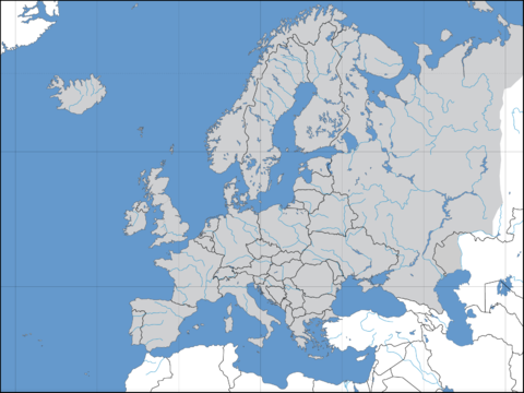 Europe political blank map