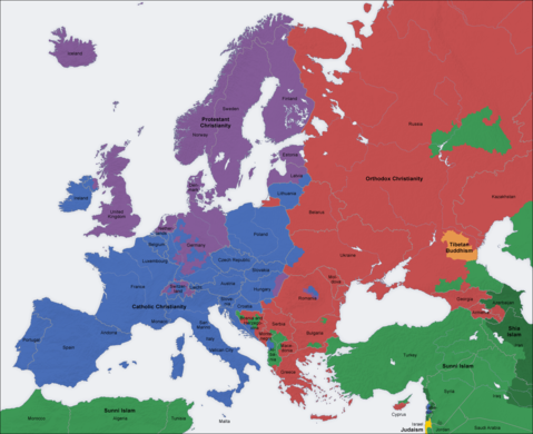 Religions in Europe 