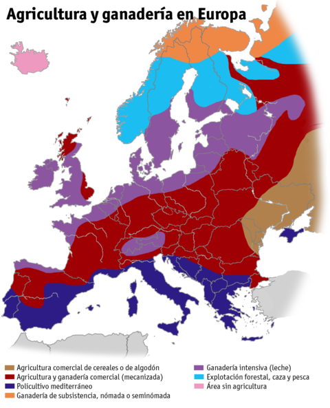 Agricultura y ganadería en Europa 