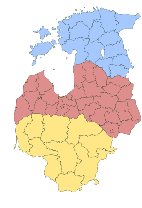 Baltic States Administrative subdivisions 