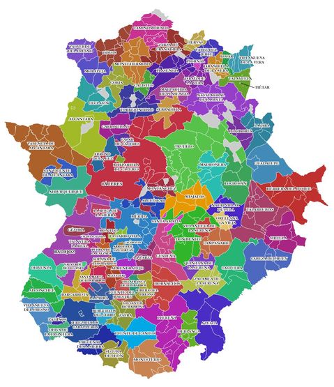 Educational Areas of Extremadura