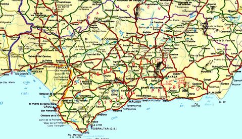 Andalusia road map