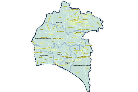 Términos Municipales y Partidos Judiciales de la Provincia de Huelva 2008 Términos Municipales y Partidos Judiciales de la Provincia de Huelva 2008