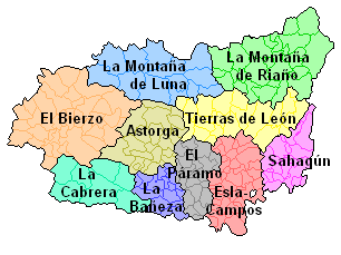 Comarcas of the province of León 2006 Comarcas of the province of León 2006