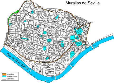 Walls of Sevilla XVII century