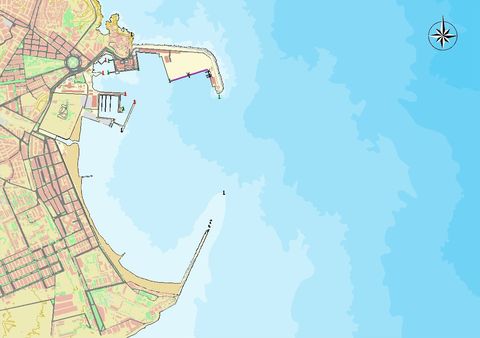 Melilla port map