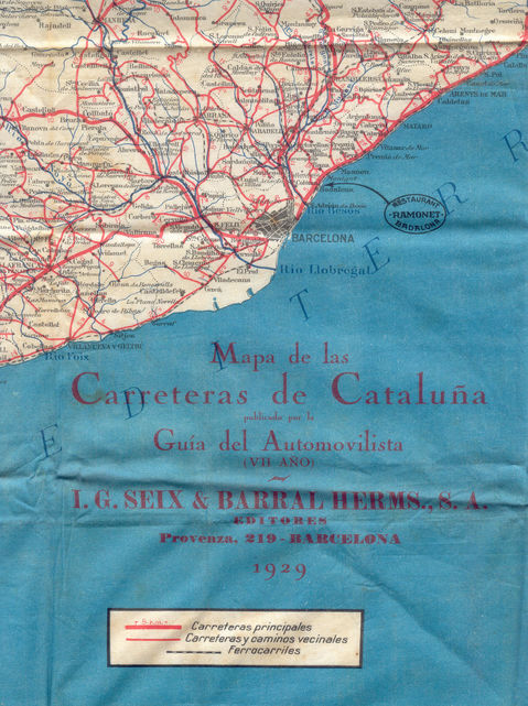 The area of Barcelona in 1929