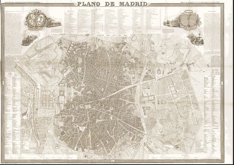 Plano de Madrid 1849 Plano de Madrid 1849