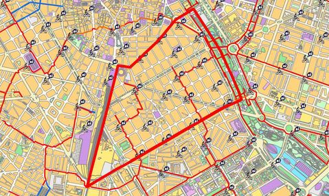 Mapa del distrito de l'Eixample