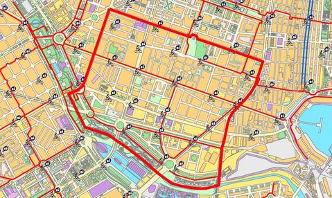 Camins al Grau district map