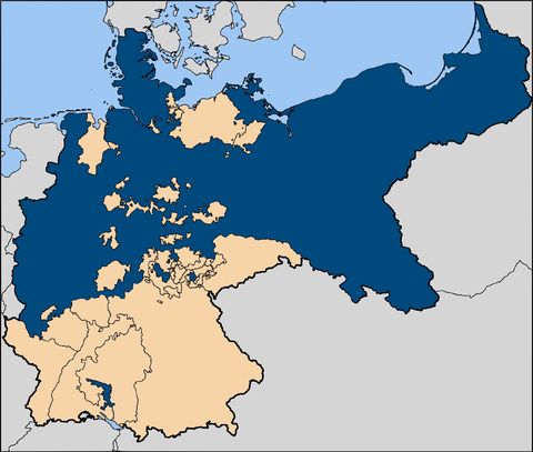 The Kingdom of Prussia within the German Empire