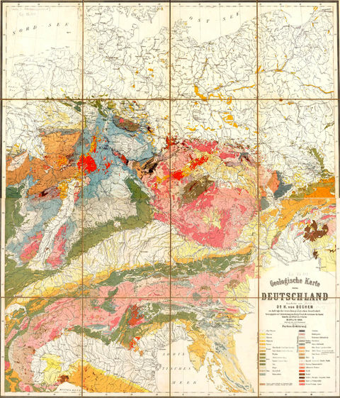 Mapa geológico de Alemania 