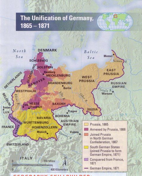 The unification of Germany 1865-1871
