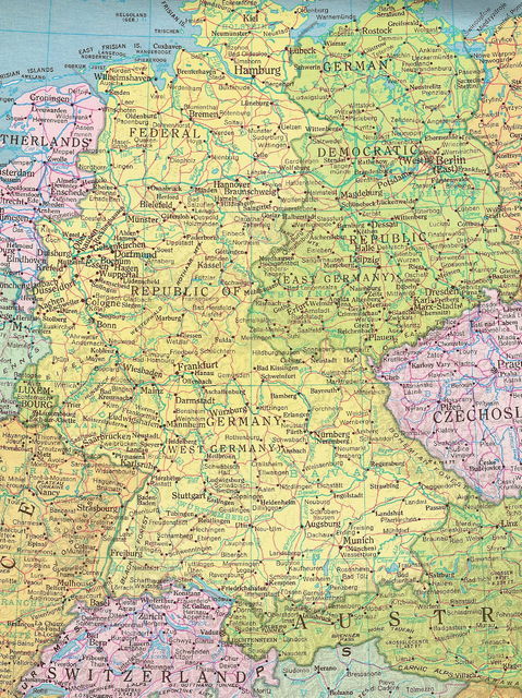 Former East Germany and West Germany