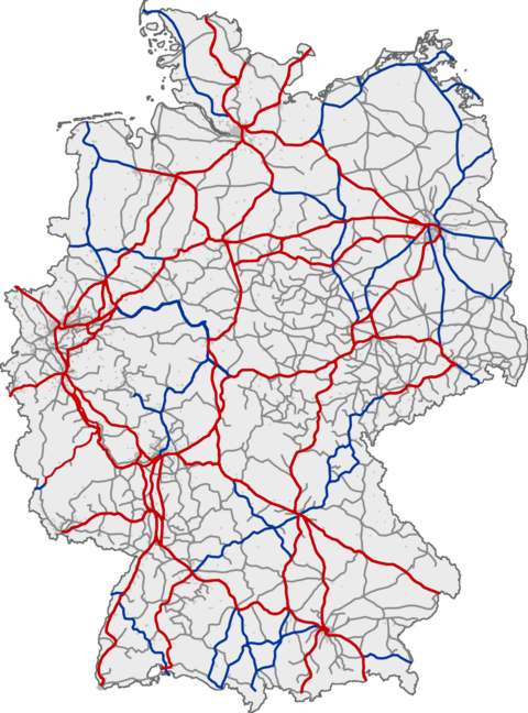 Railway network of Germany 
