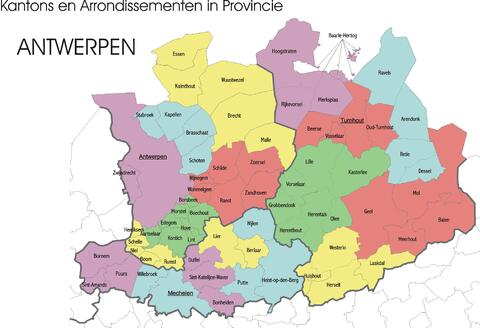 Mapa de Amberes