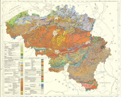 Soil map of Belgium