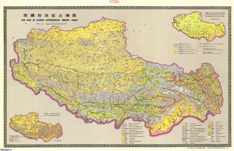 Soil map of Tibet