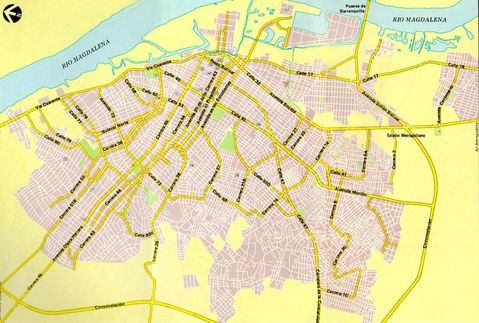 Mapa de Barranquilla