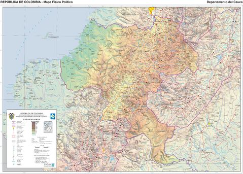 Mapa del Cauca