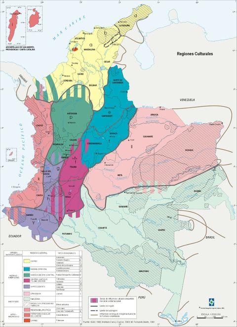 Cultural regions of Colombia