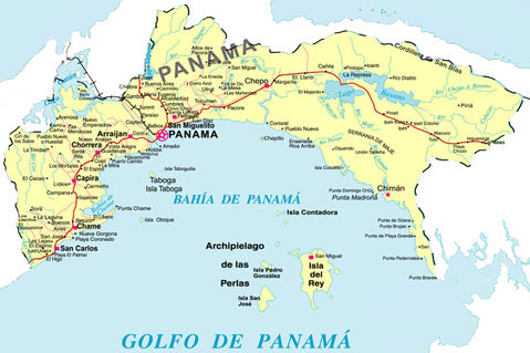 Mapa de la Provincia de Panamá Mapa de la Provincia de Panamá