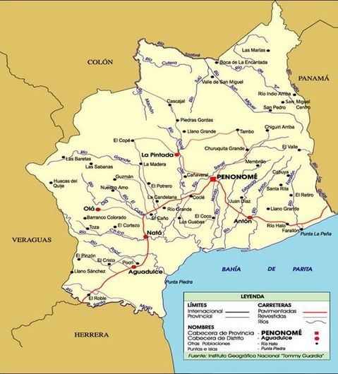 Coclé road map