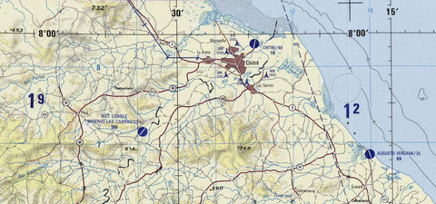 Mapa del area de Chitré 1993